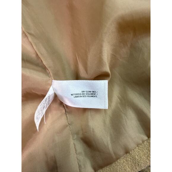 Old Navy Camel Tan Button Front Wool Blend Coat Women S Sz Large Retro Vtg Look - Picture 8 of 11